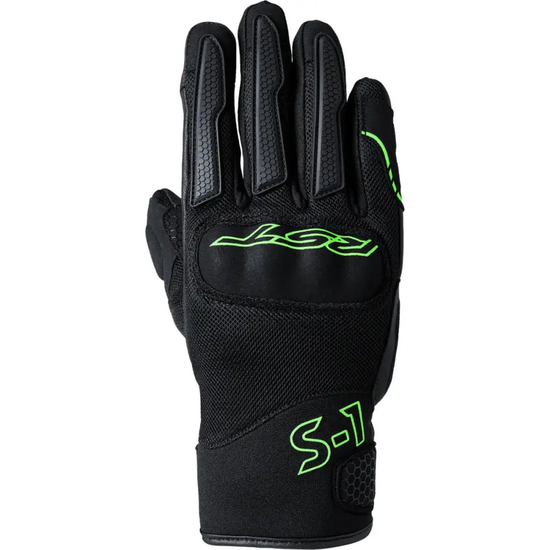 103182NEO-10 Rst S1 Mesh Ce Glove Black/Neon Green Lg - RV and Auto Parts