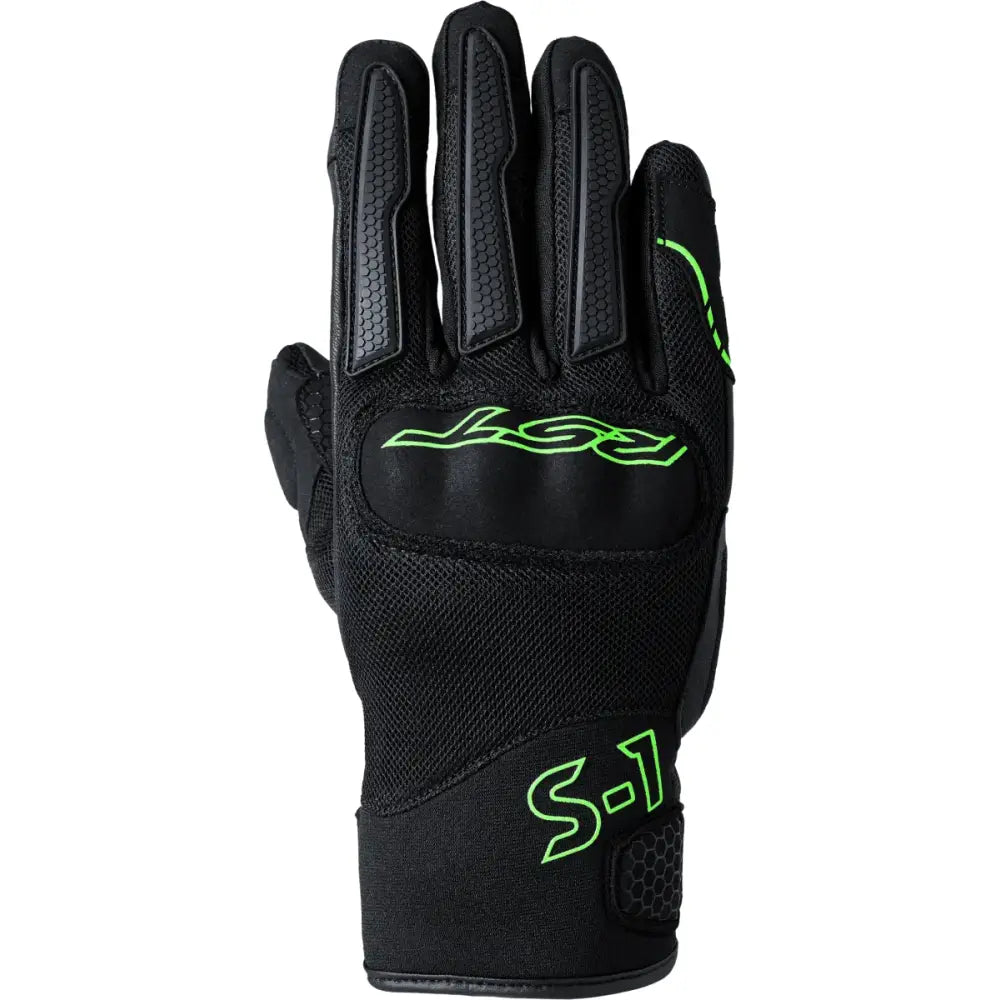 103182NEO-11 Rst S1 Mesh Ce Glove Black/Neon Green Xl - RV and Auto Parts