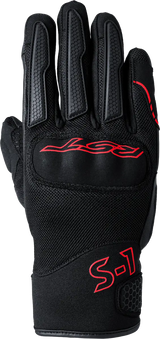 103182RED-08 Rst S1 Mesh Ce Glove Black/Red Sm - RV and Auto Parts