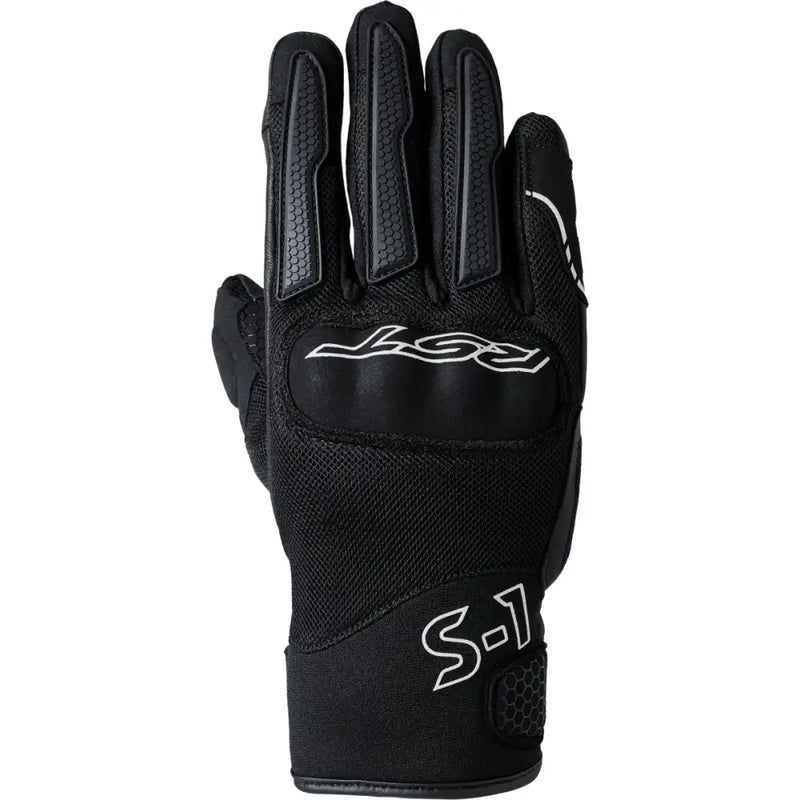 103182WHI-07 Rst S1 Mesh Ce Glove Black/Black/White Xs - RV and Auto Parts