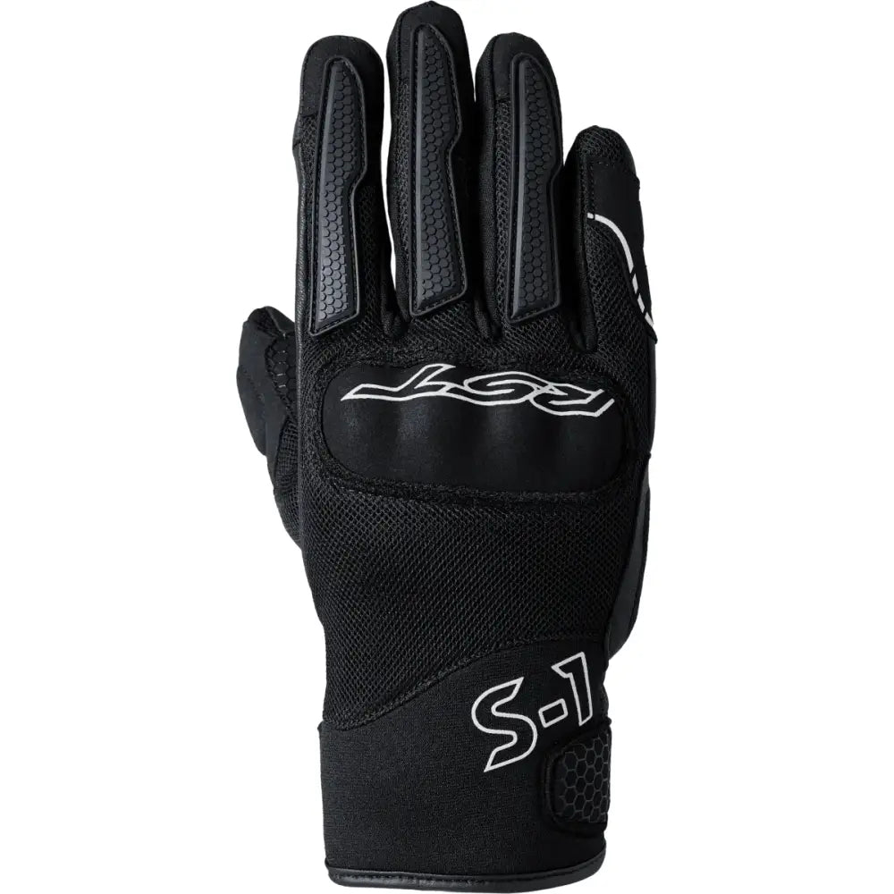 103182WHI-10 Rst S1 Mesh Ce Glove Black/Black/White Lg - RV and Auto Parts