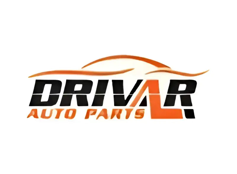 DRIVAR Auto Parts logo featuring an orange car silhouette above bold, black text.