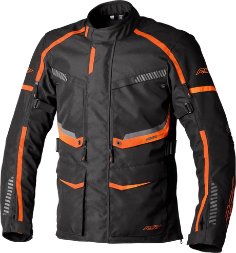 103198ORG-46 Rst Maverick Evo Ce Jacket Black/Orange Textile Xl - RV and Auto Parts