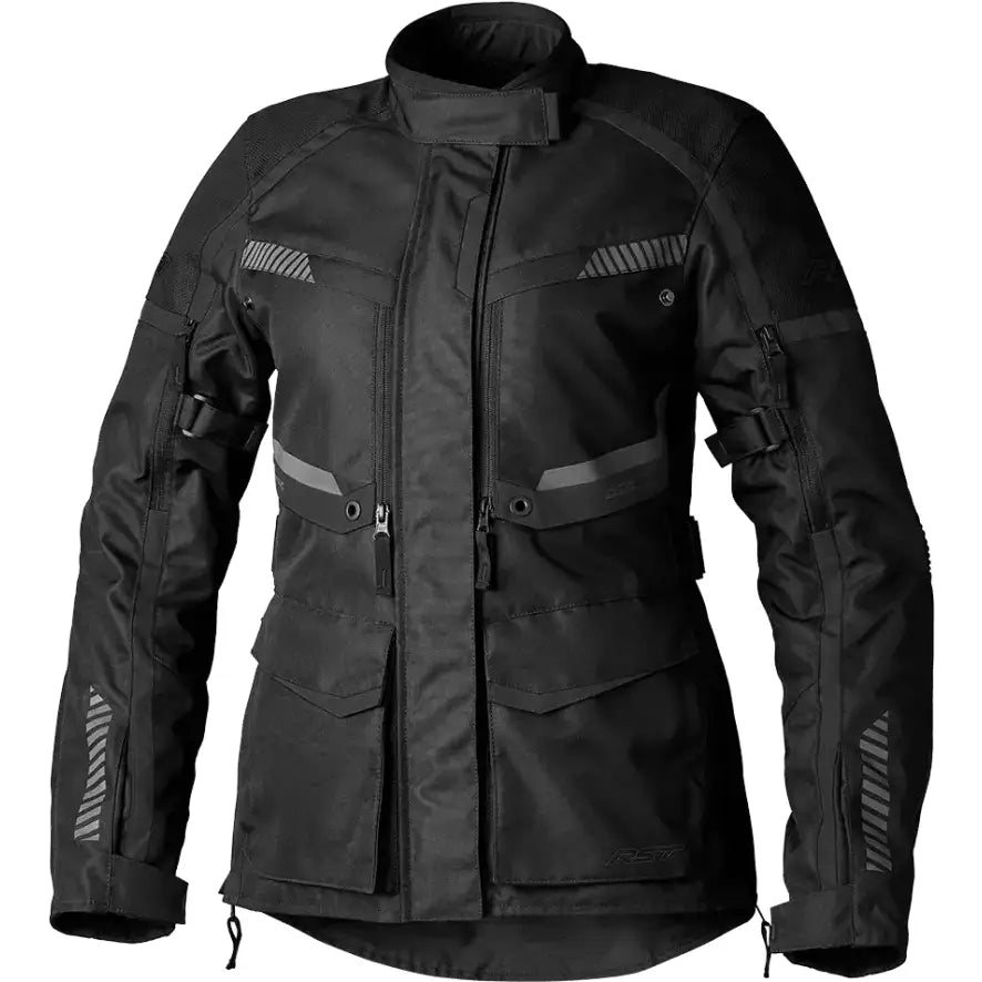 103227BLK-18 Rst Ladies Maverick Evo Ce Jacket Black/Black Textile 2Xl - RV and Auto Parts