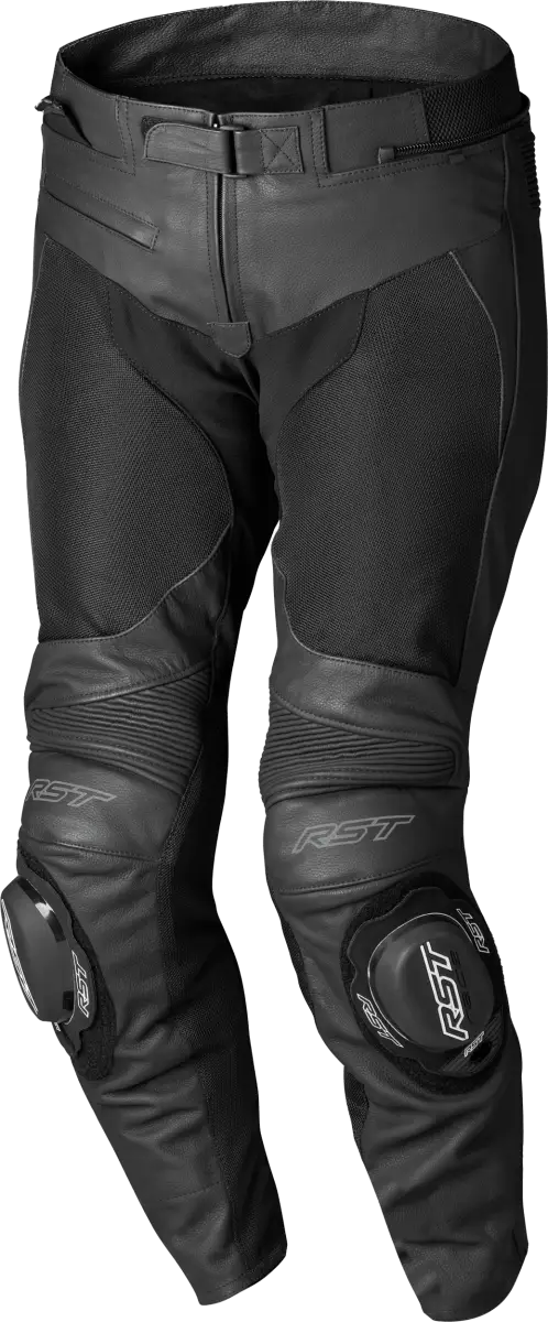 103466BLK-32 Rst S1 Mesh Ce Jean Black/Black Leather Md - RV and Auto Parts