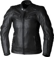 103538BLK-14 Rst Ladies Roadster Air Ce Jacket Black Leather Lg - RV and Auto Parts