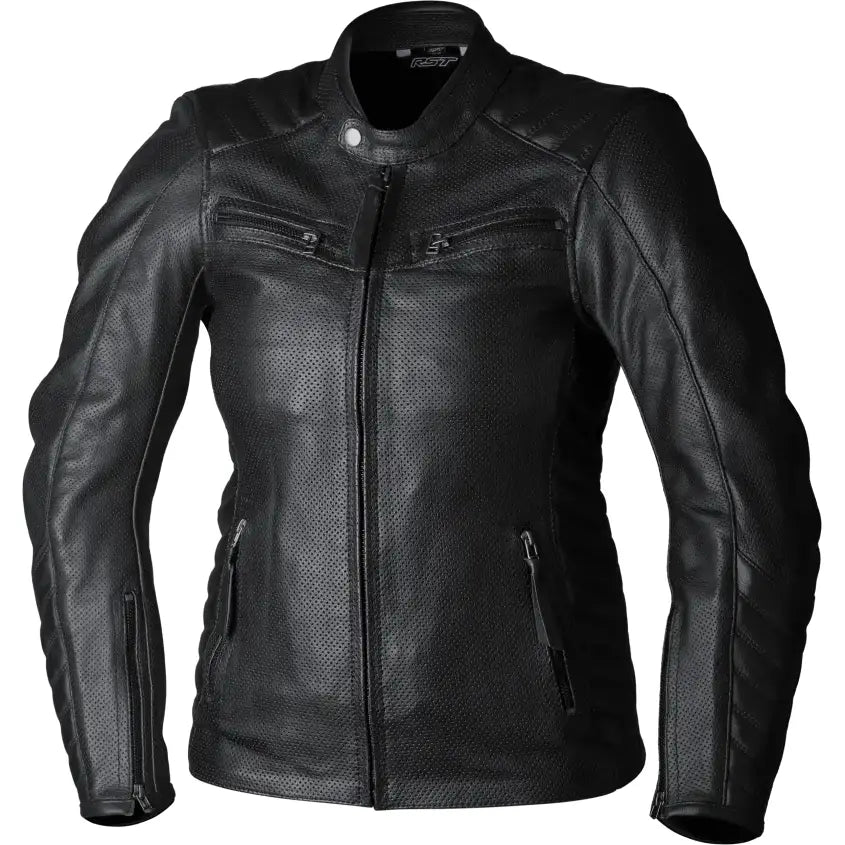 103538BLK-18 Rst Ladies Roadster Air Ce Jacket Black Leather 2Xl - RV and Auto Parts
