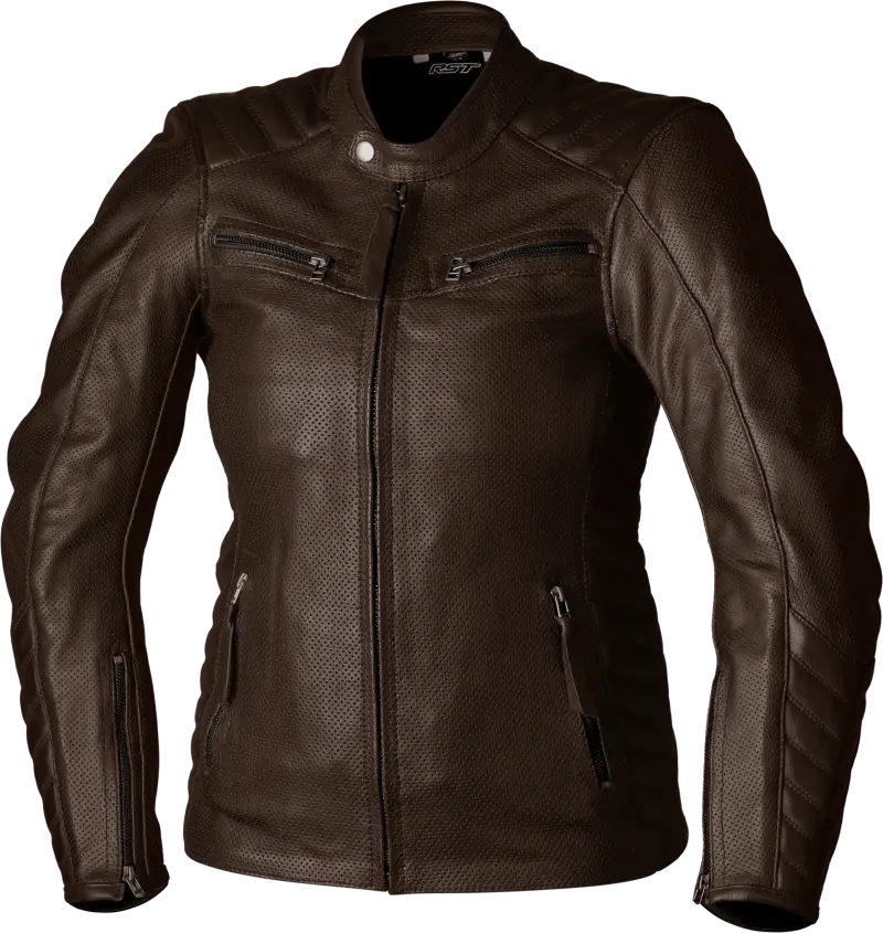 103538BRN-10 Rst Ladies Roadster Air Ce Jacket Brown Leather Sm - RV and Auto Parts
