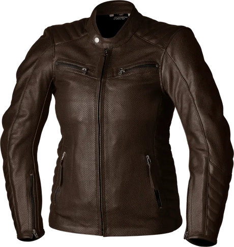 103538BRN-10 Rst Ladies Roadster Air Ce Jacket Brown Leather Sm - RV and Auto Parts