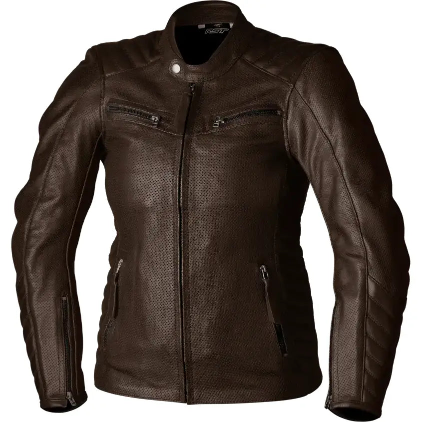 103538BRN-20 Rst Ladies Roadster Air Ce Jacket Brown Leather 3Xl - RV and Auto Parts