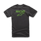 1038-72000-1060-XL Ride 2.0 Tee Black/Green Xl