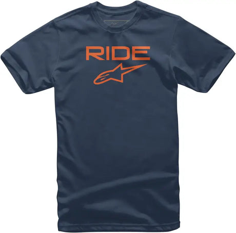 1038-72000-7032-2X Ride 2.0 Tee Navy/Orange 2x