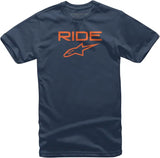 1038-72000-7032-M Ride 2.0 Tee Navy/Orange Md