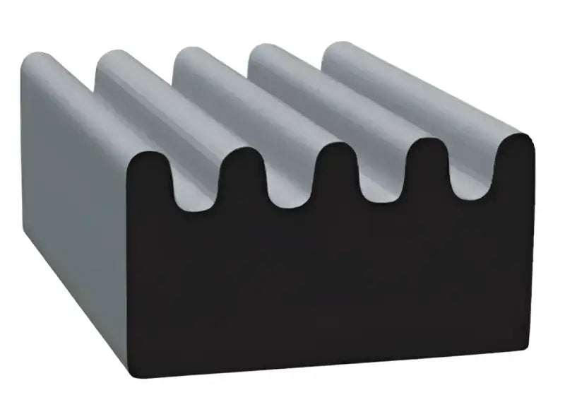 103H2-50 Clean Seal Door Window Channel Seal Ribbed Type