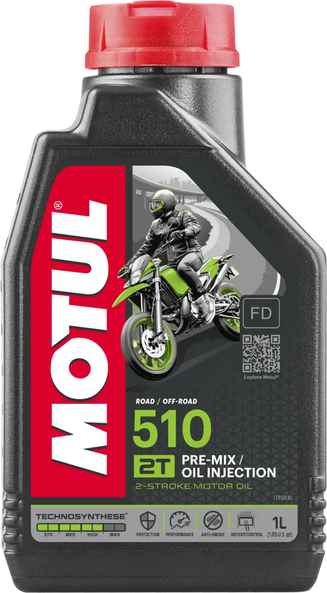 MOTUL 510 2t Premix Synthetic Blend Liter for Powersports