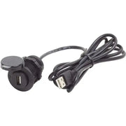 1044-BSS Blue Sea 12Vdc Usb 2.0 Port W/ Ext Cable