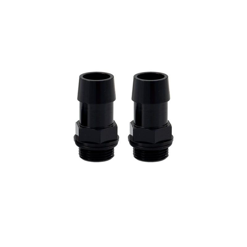 Mishimoto 2pcs. M20x1.5 3/4in Aluminum Catch Can Fitting - Black - Mishimoto