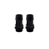 Mishimoto 2pcs. M20x1.5 3/4in Aluminum Catch Can Fitting - Black - Mishimoto