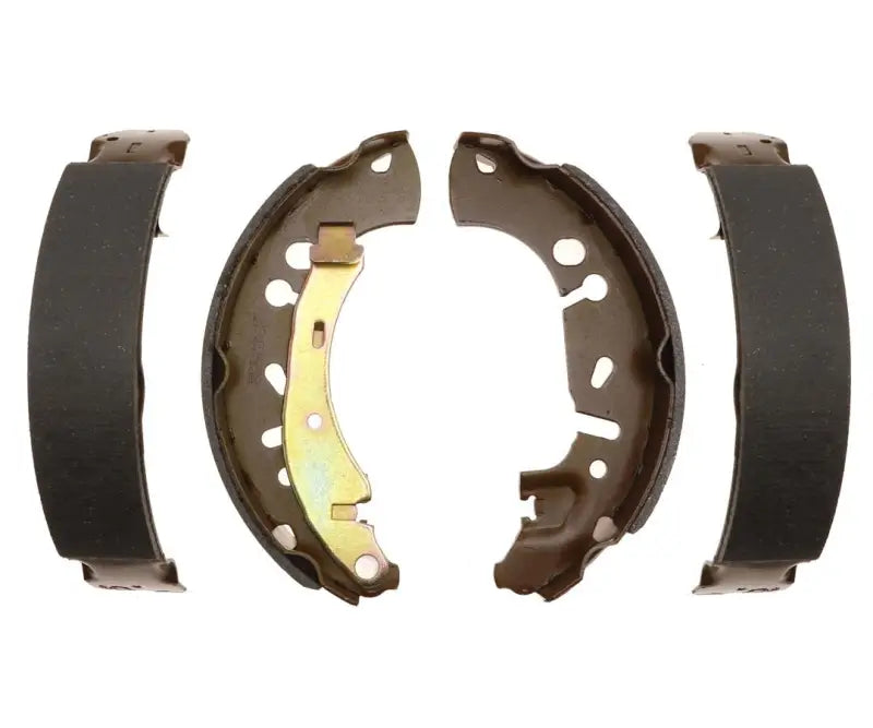 Four drum brake shoes in the 1046PG R/M Brake Shoe Set for drum brake repair