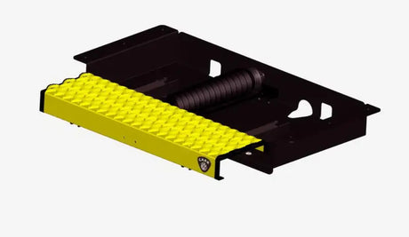 Black and yellow step platform from Carr Hoop Ii XP7 Yellow Pwd Coat Pair