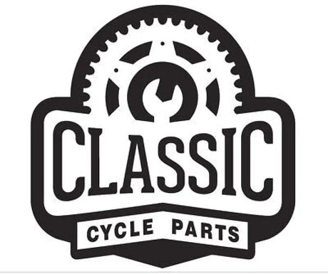 Black and white Lindby engine guard logo with bicycle parts for Dyna models