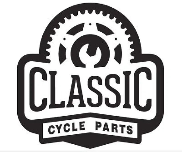 Black and white Lindby engine guard logo with bicycle parts for Dyna models