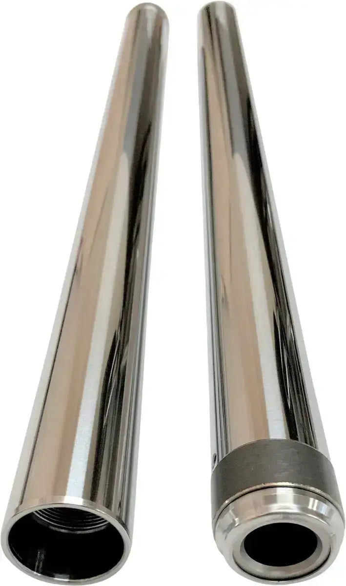 Shiny chrome fork tubes for motorcycles, part of 105020 Pro One Chrome Fork Tubes 39mm
