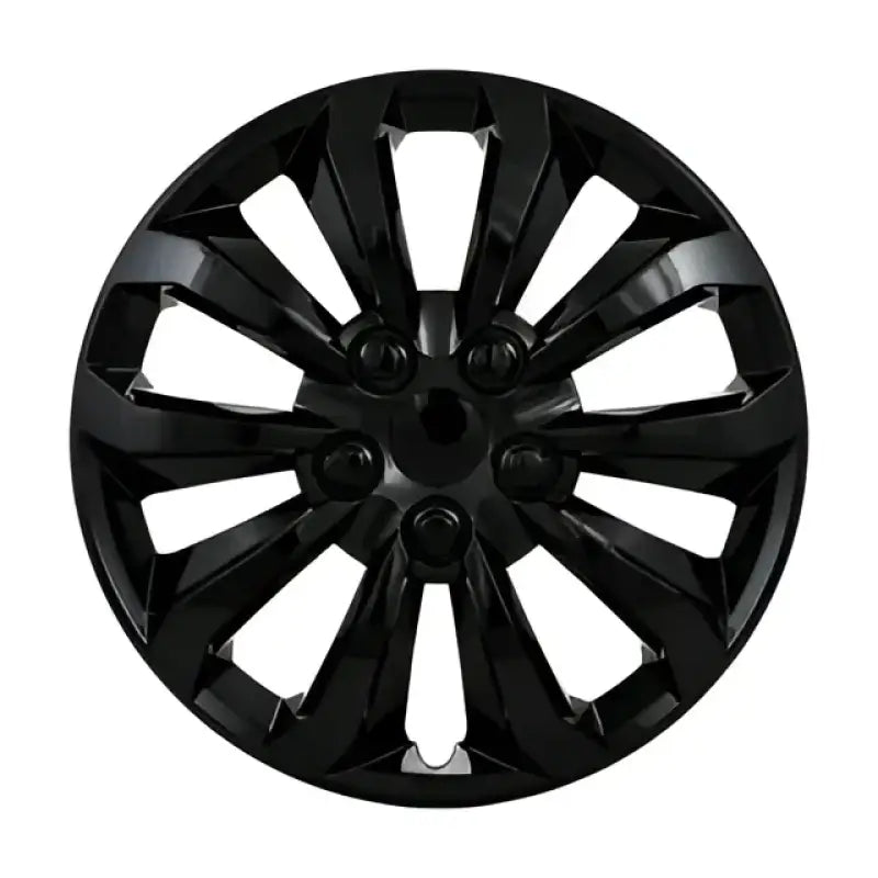 Black 10-spoke glossy wheel for 106114BLK Coast2Coast Wc; 14-inch size; Set of 4, enhances vehicle appearance and performance.