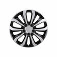 Silver and black 10 spoke 14-inch wheel from Coast2Coast, 106114SB model.