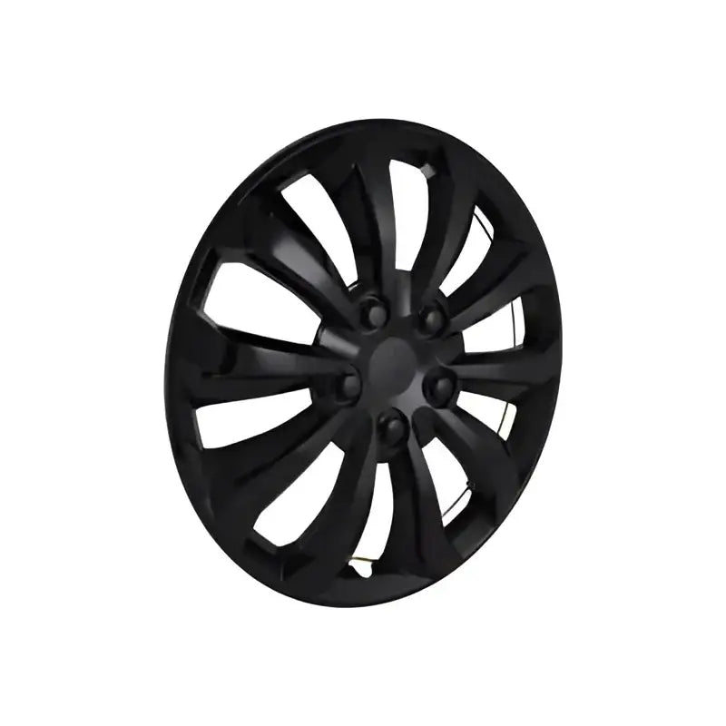 106115BLK Coast2Coast 10-spoke glossy black 15-inch wheel set (4) for enhanced vehicle aesthetics and performance.
