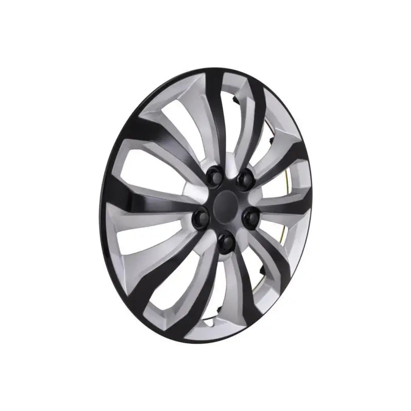 15-inch 10-spoke silver and black wheel set, Coast2Coast 106115SB, vehicle enhancement.