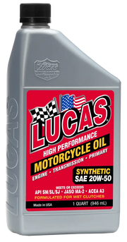 LUCAS Synthetic High Performance Oil 20w 50 1qt