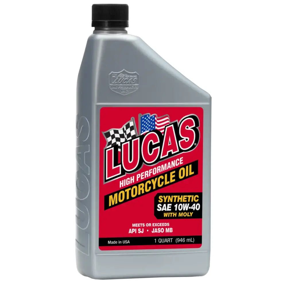10777 Lucas Synthetic High Performance 4T Oil W/Moly 10W-40 1Qt 