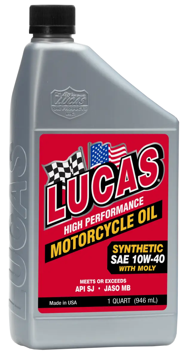 10777 Lucas Synthetic High Performance 4T Oil W/Moly 10W-40 1Qt 