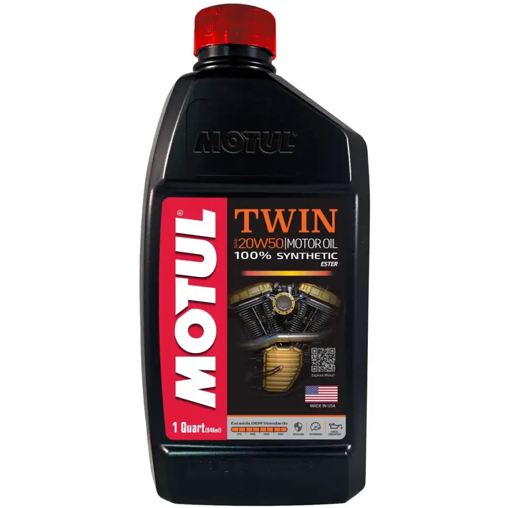 108061 Motul Twin 100% Syn 20w50 Qt