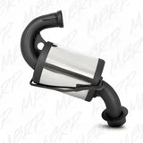 Black and silver automotive catalytic converter for 1097526 Performance Exhaust Trail Silencer