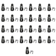 Russell 644127 Russell Performance -6 AN Male to 3/8in SAE Quick-Disc Female EFI Adapter Fitting(Bulk Qty 25)-Black - 644127