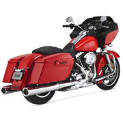 Vance & Hines HD Dresser 17-22 Hi-Output S/O Chrome Slip-On Exhaust - 16463