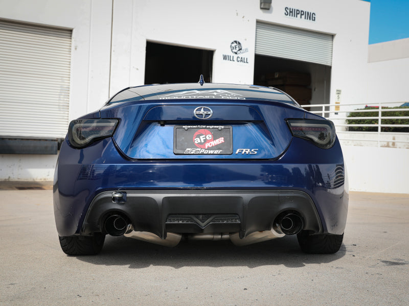 aFe 49-36023-B aFe Takeda Exhaust Axle-Back 13-15 Scion FRS / Subaru BRZ 304SS Black Dual Tips Exhaust