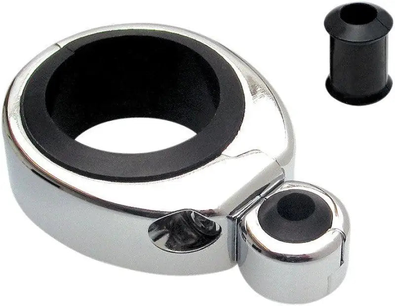 11-0041 Motion Pro Cable Clamp 1 1/4 Inch-1 1/2 Inch Single Thr/Clu Chrome - RV and Auto Parts