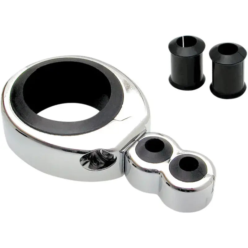 11-0042 Cable Clamp 1 1/4" 1 1/2" Dual Thr/Clu Chrome 