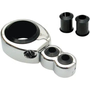 11-0044 Cable Clamp 1’’ 1 1/8’’ Dual Thr/Clu Chrome - Swivel Head