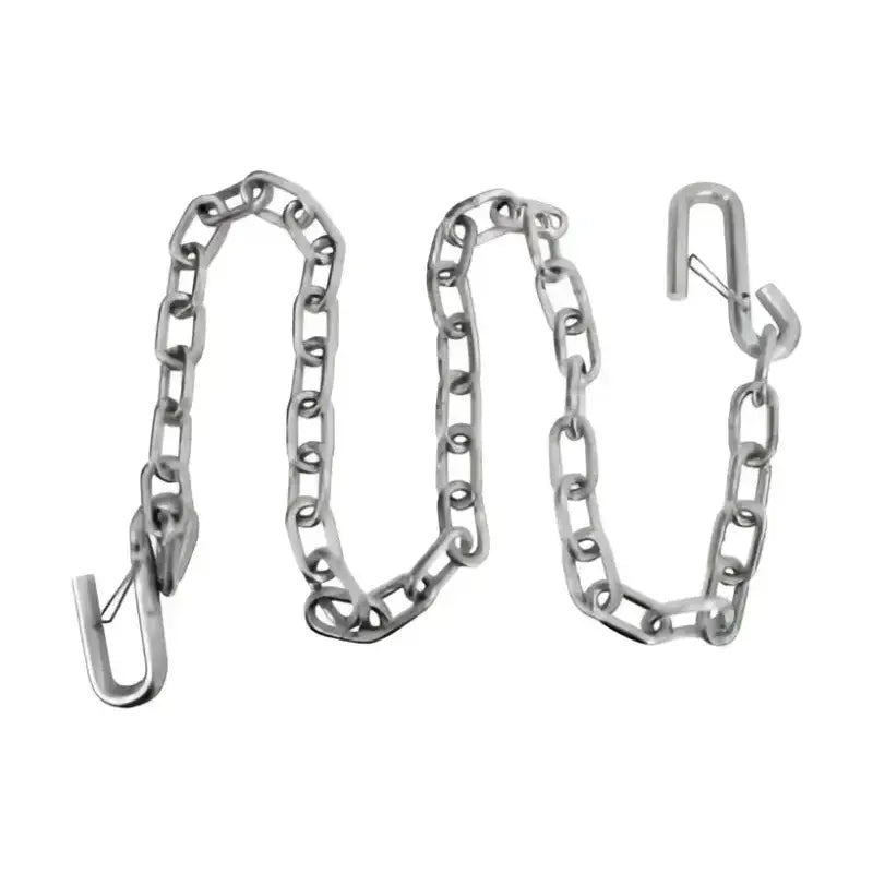 Attwood 11011-7 Marine Trailer Safety Chains, 48" zinc-plated steel with master link for secure towing.