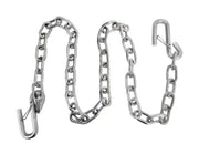 Attwood 11011-7 Marine Trailer Safety Chains, 48" zinc-plated steel with master link for secure towing.