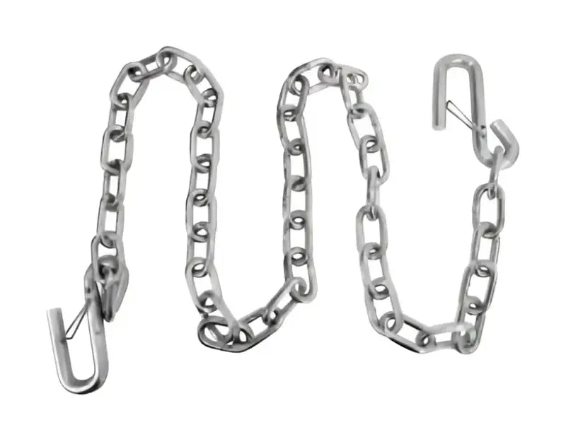 Attwood 11011-7 Marine Trailer Safety Chains, 48" zinc-plated steel with master link for secure towing.