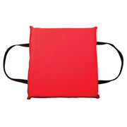 110200-100-999-12 Onyx Outdoor Throwable Foam Cushion, red, with durable handles for easy use.