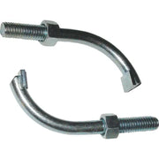 Two curved metal bolts with nuts for 1105-CRT Duraflex Ice Scratcher Carbide Tips