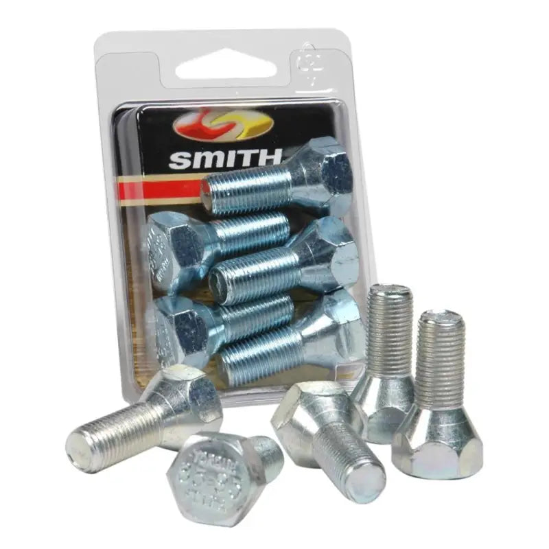 11062A C.E. Smith Wheel Bolts, heavy-duty precision crafted bolts for secure and stable trailer wheels, durable performance under heavy loads, packaged product.