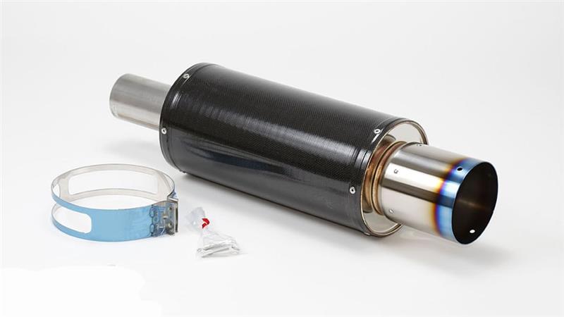 HKS 31012-BA001 HKS Universal Carbon-Ti Cat-back Exhaust - 170mm Shell/75mm Diameter