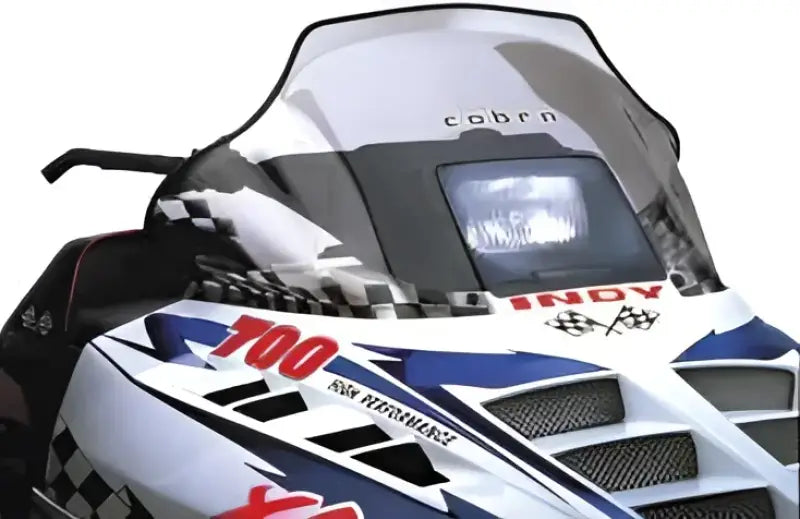 11130 Cobra W/S Mid Smoke/Blk 14" Pol Wedge Hood